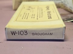 Vintage Jordan Highway Miniatures BROUGHAM W-103 HO Model 1/87 For Railroads