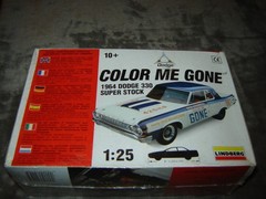 Lindberg 72156 Model Color me Gone 1964 Dodge 330 Factory Sealed 1/25 scale 1996