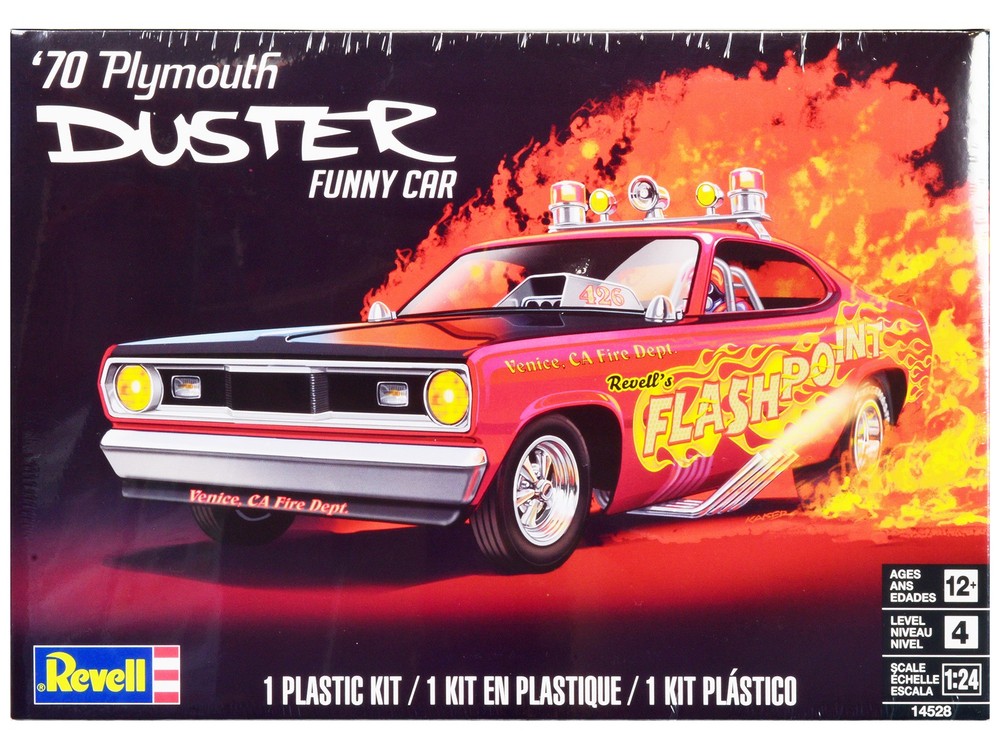 Revell 14528 1/24 Level 4 Model Kit 1970 Plymouth Duster Funny Car