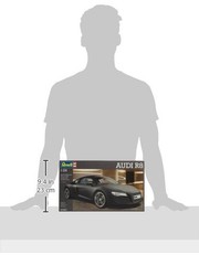 1/24 Audi R8 Matte Black Plastic Model Kit Revell 07057