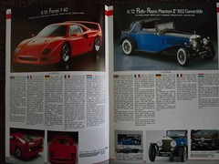 Pocher 1/8 car model catalogs: 1985, 1991, 1992, 1994, one undated & one recent