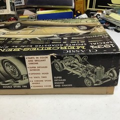 Jo-Han Classic 1934 Mercedes-Benz 500K Special Sports Roadster 1:25 Kit Open Box