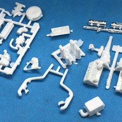 Ford 312 ENGINE 3in1 STK Supercharger Hilborn NO Headers 1:25 LBR Model Parts