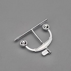 Monogram 1/24 Black Widow Hot Rod Parts Kitbash Chrome Headlight Assembly