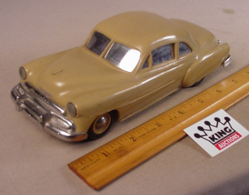 Vintage 1951 Chevrolet Style Line Coupe Promo Car Bank 1:25 Chevy Beige