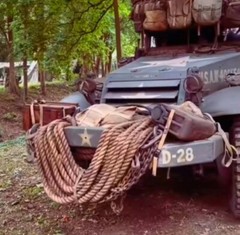 1/35 Diorama Model Tank Bundled Rope Fighting Vehicle Equipment Realistic Cable