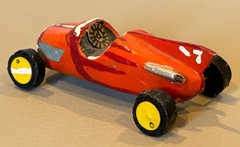 Vintage Custom Built Wood Midget Racer Model Indy 500 Marx Slush Race Stock Car