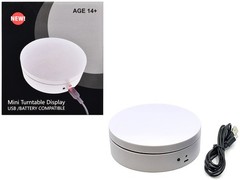 Other E12-WH 1/64 Mini Turntable Rotating Display Stand 4.75″ with