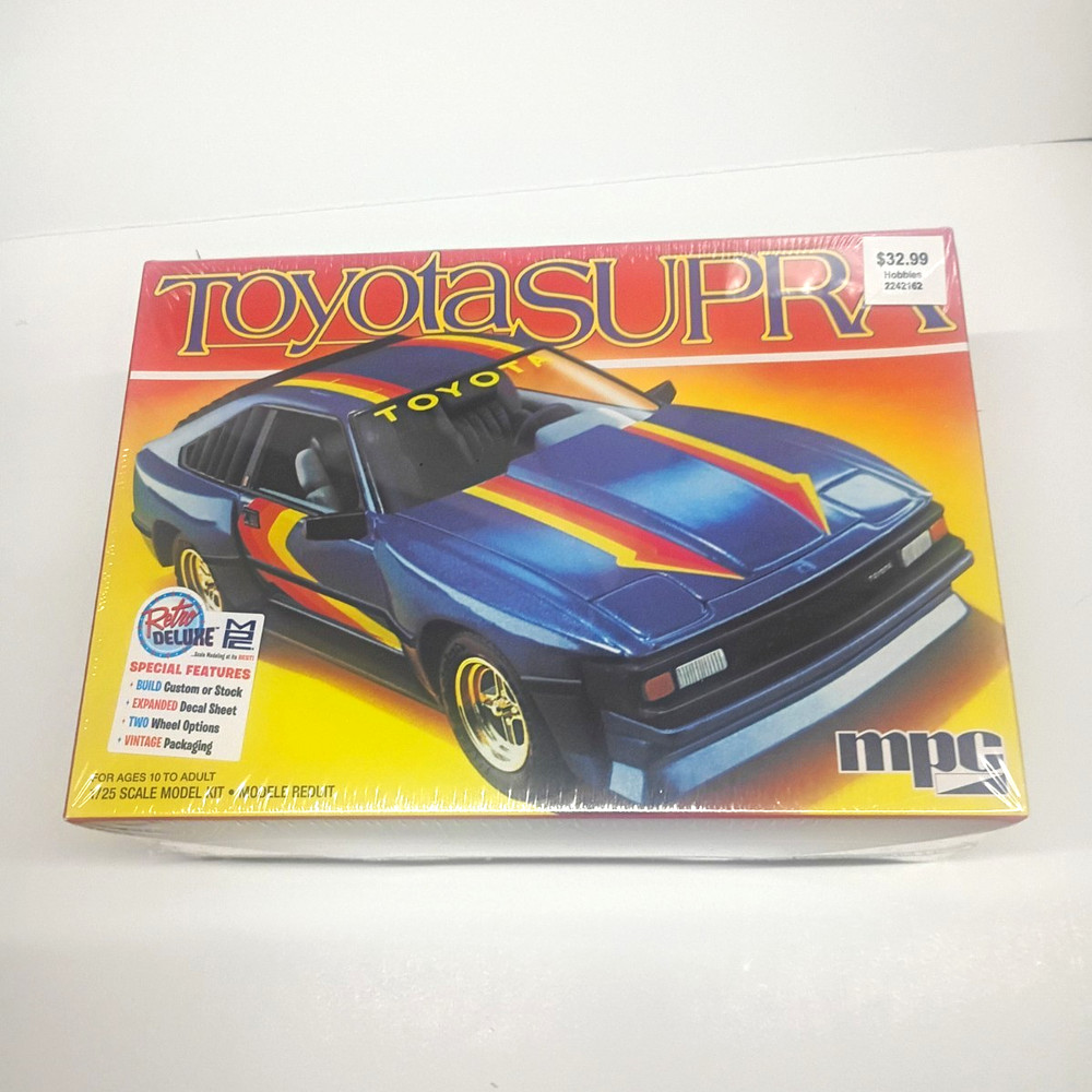 MPC Toyota Supra 1:25 Plastic Car Model Retro Kit Unassembled Sealed Packaging