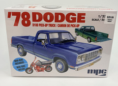 MPC ’78 Dodge D100 Pick-Up Truck Mini Bike Included Model Kit *Sealed* 1:25