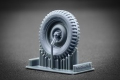 WILLYS MB Sagged wheel set (3d printed Upgrade set) 1/35 ScaleX WW 35001S