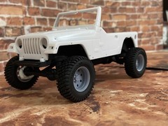 1/24 Scale: 18-Inch AR Baja Wheels W/ Mud Tires; Jeep, Resin 1/25