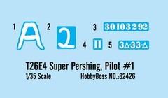 Hobby Boss T26E4 Super Pershing Pilot #1 Vehicle Model Building Kit