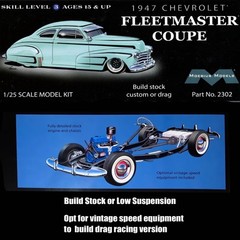 MOEBIUS MODELS 2302 1/25 1946-47or48 CHEVY FLEETMASTER COUPE PRECISION MODEL KIT