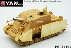 1/35 German Assault IV Brummbar Tank Photo-etched DetaiL-up Kit for Tamiya 35353