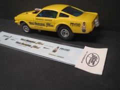 Psycho 65 Mustang AWB 1/25 Decal from Fremont Racing Specialties