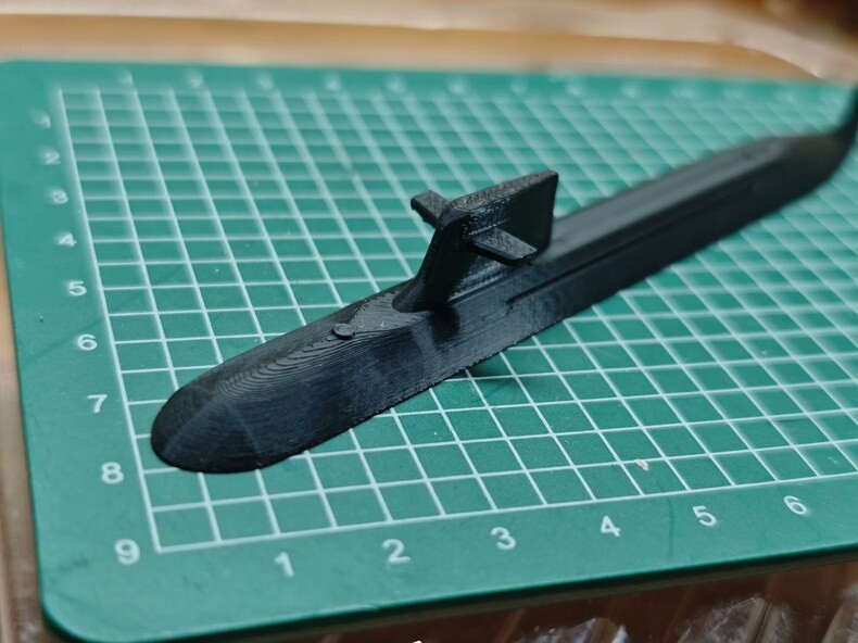 3D 1/700 Chinese Navy Type 093 nuclear submarine Unpainted /Waterline/14cm