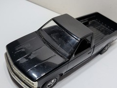 ✨VINTAGE✨AMT 1988 SILVERADO C-1500 PICKUP SABER BLACK DEALER PROMO 1:25 # 6262EO