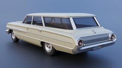3d Printed 1/25 Country Sedan Station Wagon Model Kit