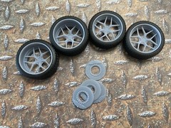 Resin 21/20 Inch “Venom” Model car Wheels and Tires 1/24 1/25 scale