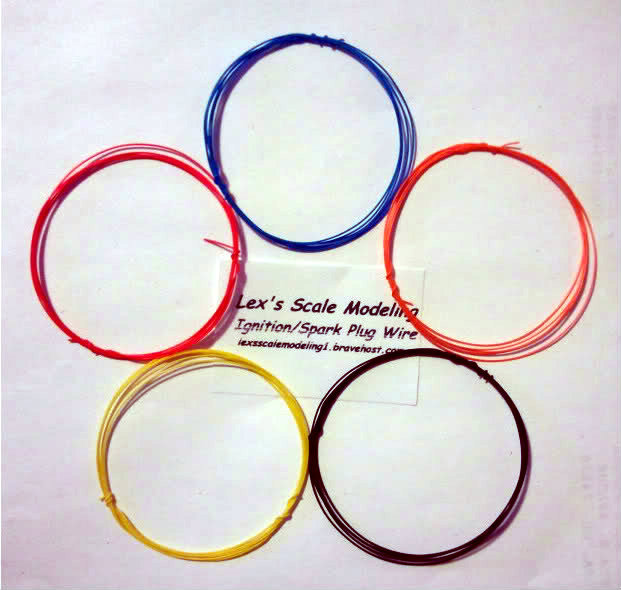 Lex’s Scale Modeling Ignition Spark Plug Wire 5 Pack 1/24-25.