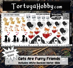 Cats Are Furry Friends – Waterslide Decals for Craft Projects