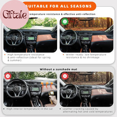 Dashboard Cover Dash Mat Fit for Je-Ep Cherokee 2023-2014 (W/O HUD Models,Doesn’