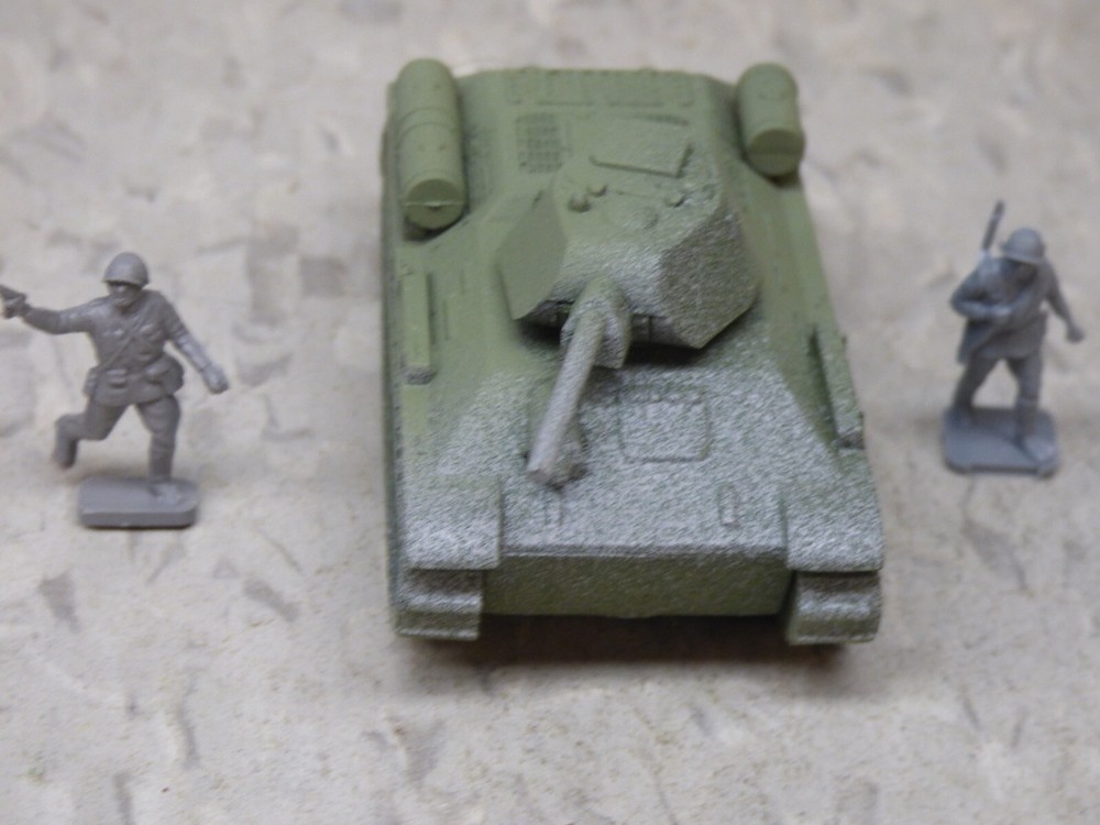 MIR / Roco Minitank Compatible WWII Russian T-34/76 & Airfix Soldiers Lot#7412B©