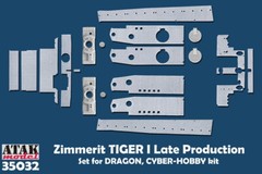 Atak 1/35 Zimmerit for SdKfz.181 Tiger I [Late] (for DARGON #6253)