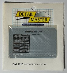 Detail Master DM 2210 1/24-1/25 Scale Interior Detail Set #1 Handles/Mirrors