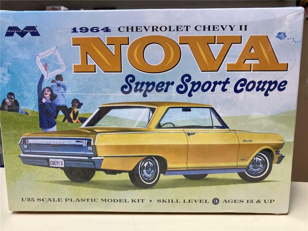 Moebius 2320 1964 Chevrolet Chevy II Nova Super Sport Coupemodel kit