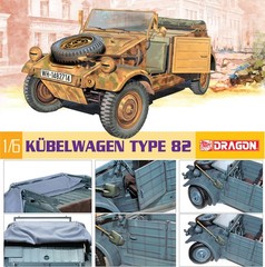 Dragon 75003 1/6 WW.II German Kubelwagen Type 82 Model Kit
