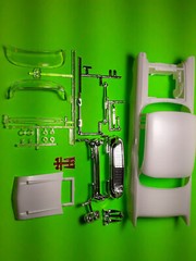 57 1957 Chevy Bel Air AMT 1/25 Hood Body Glass Chrome Bumper Grille Tail Light