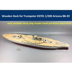 CY20002 Wooden Deck for Trumpeter 03701 1/200 Scale USS Arizona BB-39 Model