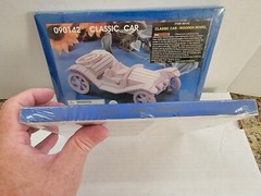 Classic Car Wooden Model Kit Craft #090142 & Horse & Carriage #090140 New/Sealed