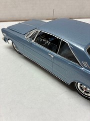 VINTAGE AMT 1/25 1966 FORD GALAXIE HT HIGH QUALITY BUILT KIT SILVER BLUE POLY
