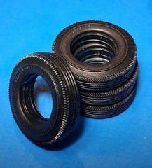 40 FORD SEDAN DELIVERY – FIRESTONE TIRES – AMT T769 – MODEL CAR KIT PARTS LOT