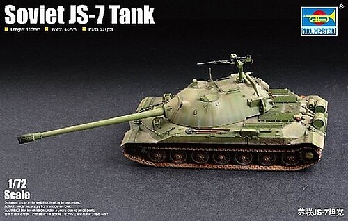 Trumpeter Soviet JS-7 (IS-7) Tank – Plastic Model Military Vehicle Kit – 1/72