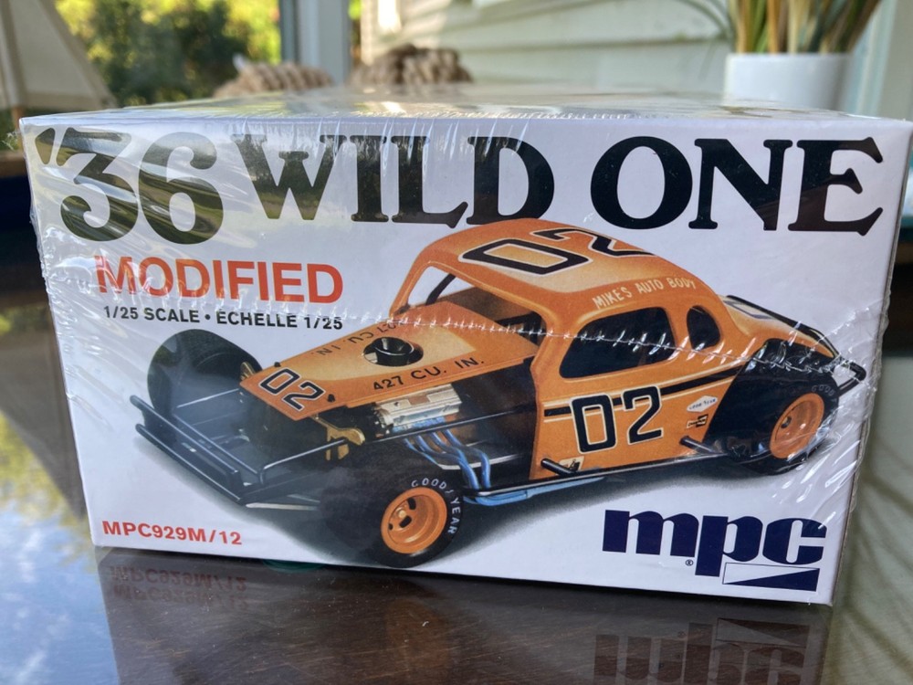 1936 Chevy Modified Stock Car, “Wild One” 1/25 New in Factory Sealed Box by MPC