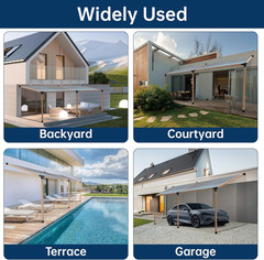 Pergola Bracket Kit 4X4, Including 1 Wall Base, 1 105 ° 4-Way and 1 Bases, 1 Set