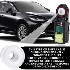 4 Pcs White Shifter Bushing, Shifter Cable Bushing, 0.4″×0.56″