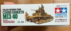 1/35 Tamiya Carro Armato M13/40 Italian Medium Tank WWII Italy