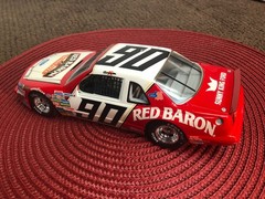 MONOGRAM 1/24 REDBARON #90 T-BIRD STOCK CAR FACTORY BUILT BOX ART DISPLAY MODEL
