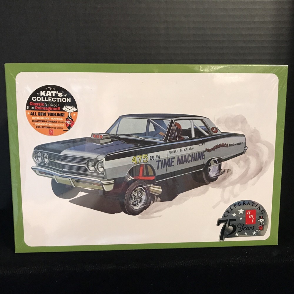 AMT 1302/12 FUNNY CAR CHEVELLE DRAG CAR MODEL KIT-NIB-1/25 SCALE