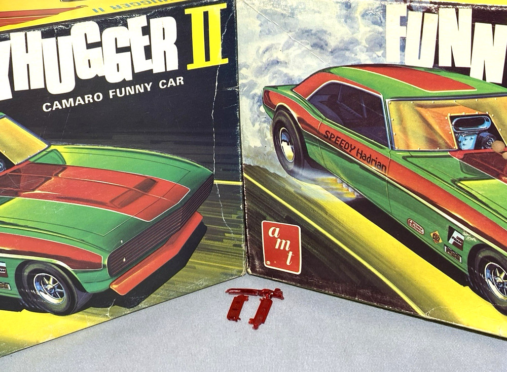 AMT 1969 CAMARO “FUNNY HUGGER II” FUNNY CAR KIT#T384 1/25 CLEAR RED TAILLIGHTS!!