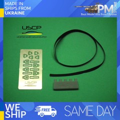 USCP 24A019 1/24 Road car Seatbelts PE set Black Upgrade accessories kit