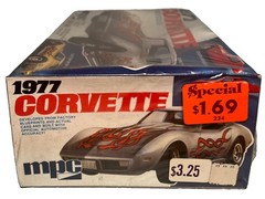 MPC 1977 Corvette Factory Sealed Model Kit 1:25 Scale, Sealed (B259)