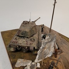 1/35 WWII German Tanks France Time Out Soldiers Museum Quality Diorama Built