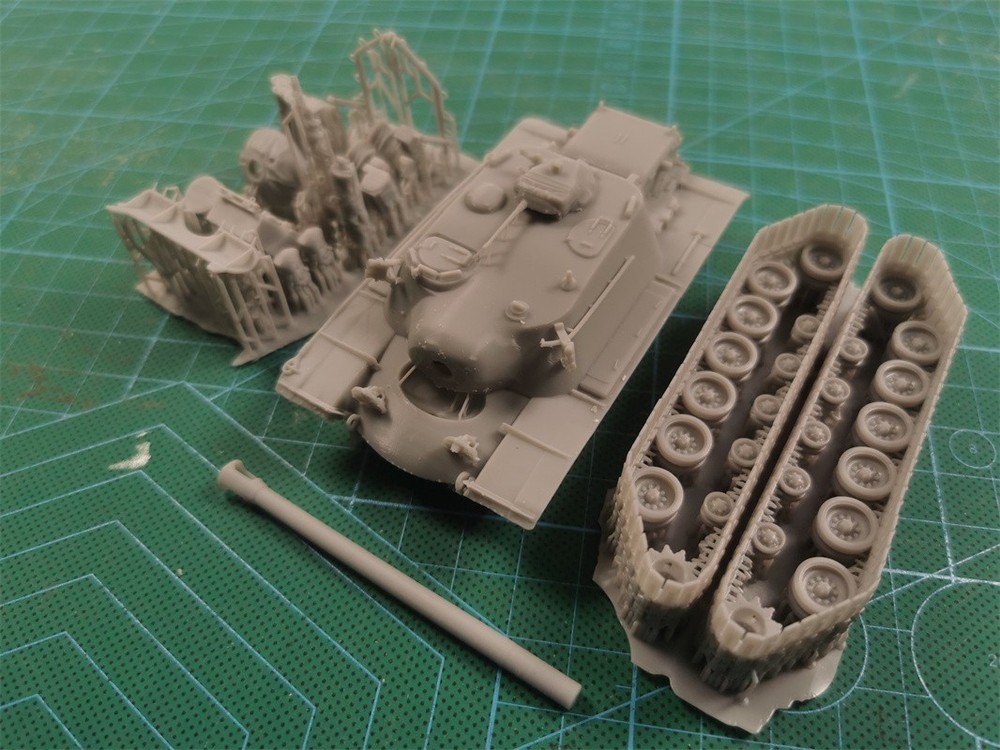 3d Printed 1/35/72 US F-series “Cardiff Blues” T110E3 Tank Destroyer Kit