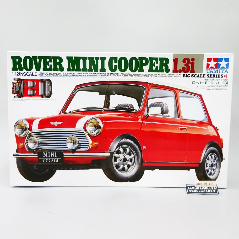 TAMIYA 1/12 Rover Mini Cooper 1.3i Big Scale Series Plastic Model Kit Japan NEW